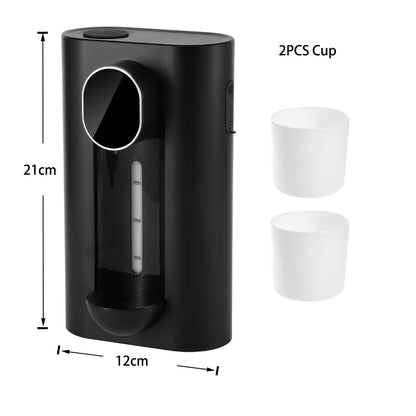 Smart Touchless Mouthwash Dispenser – 540ml Wall-Mount with Magnetic Cups