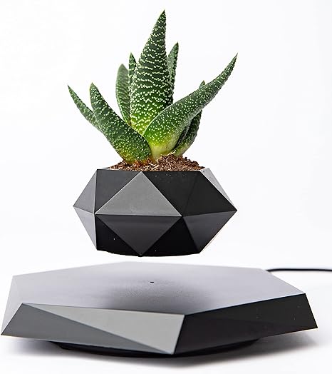 Levitating Air Bonsai Pot – Magnetic Floating Planter with Rotating Design for Home and Office Decor