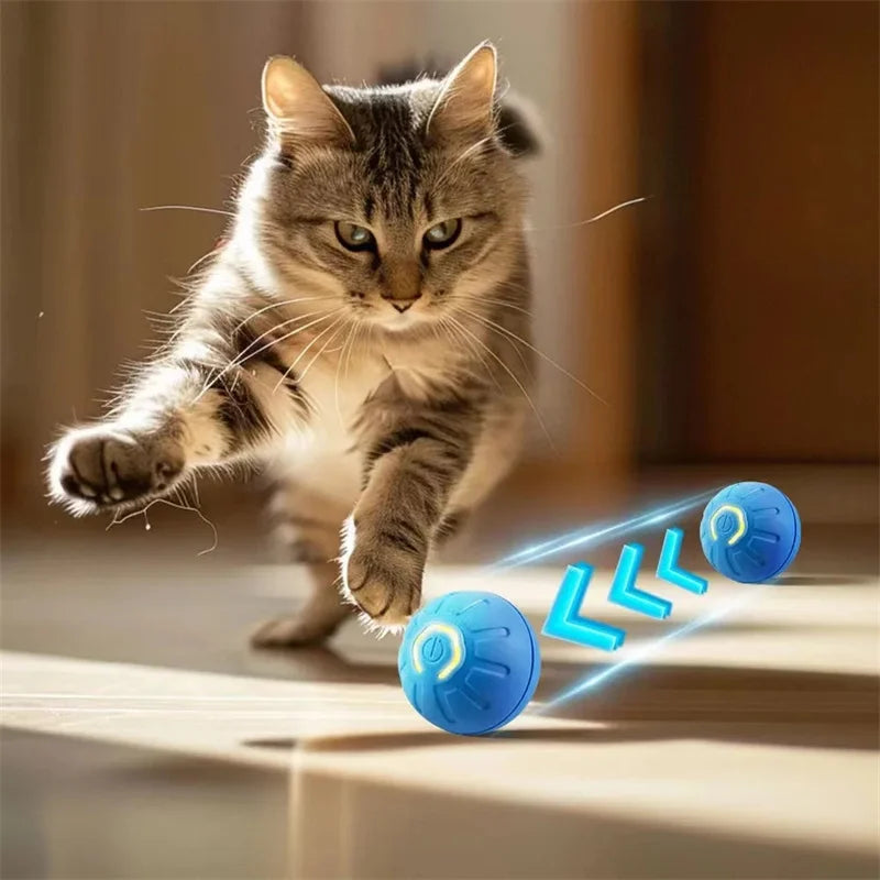 Smart Interactive Dog Toy Ball – USB-Powered Moving & Bouncing Fun for Dogs & Cats