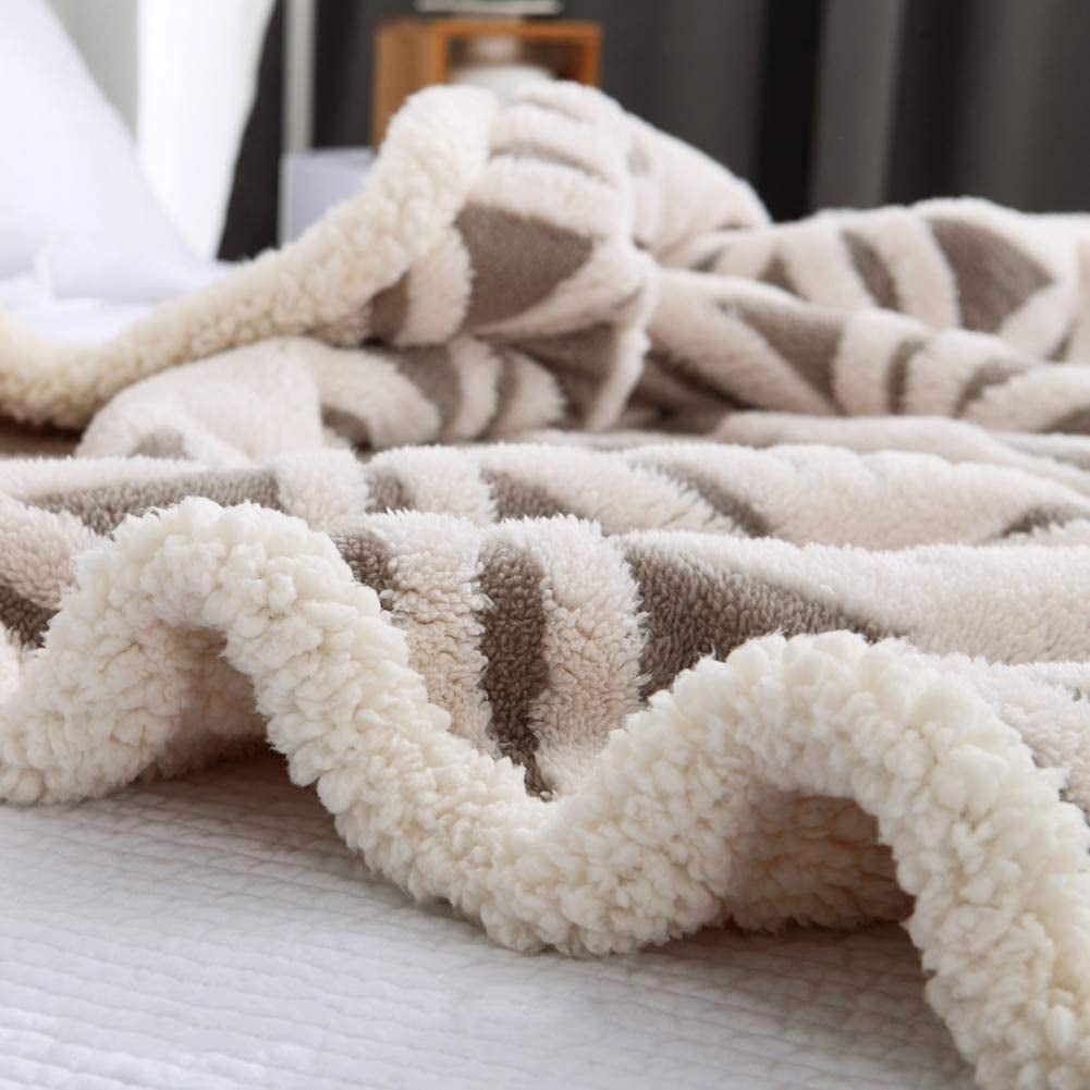 Cozy Blanket 71X80 Fuzzy Soft Throw Blanket Dual Sided Blanket for Couch Sofa Bed (Grey, 71''X 80'')