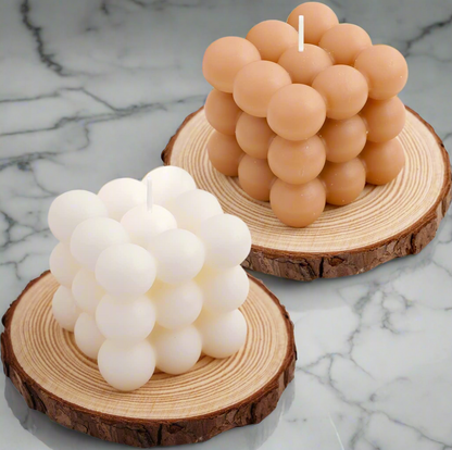 Bubble Candles – Coffee-Scented Soy Wax Cube Candles for Aesthetic Home Decor