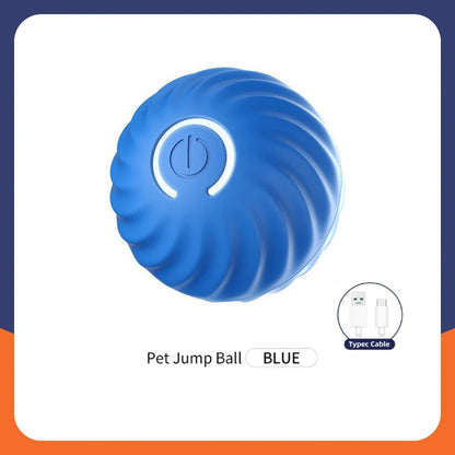 Smart Interactive Dog Toy Ball – USB-Powered Moving & Bouncing Fun for Dogs & Cats