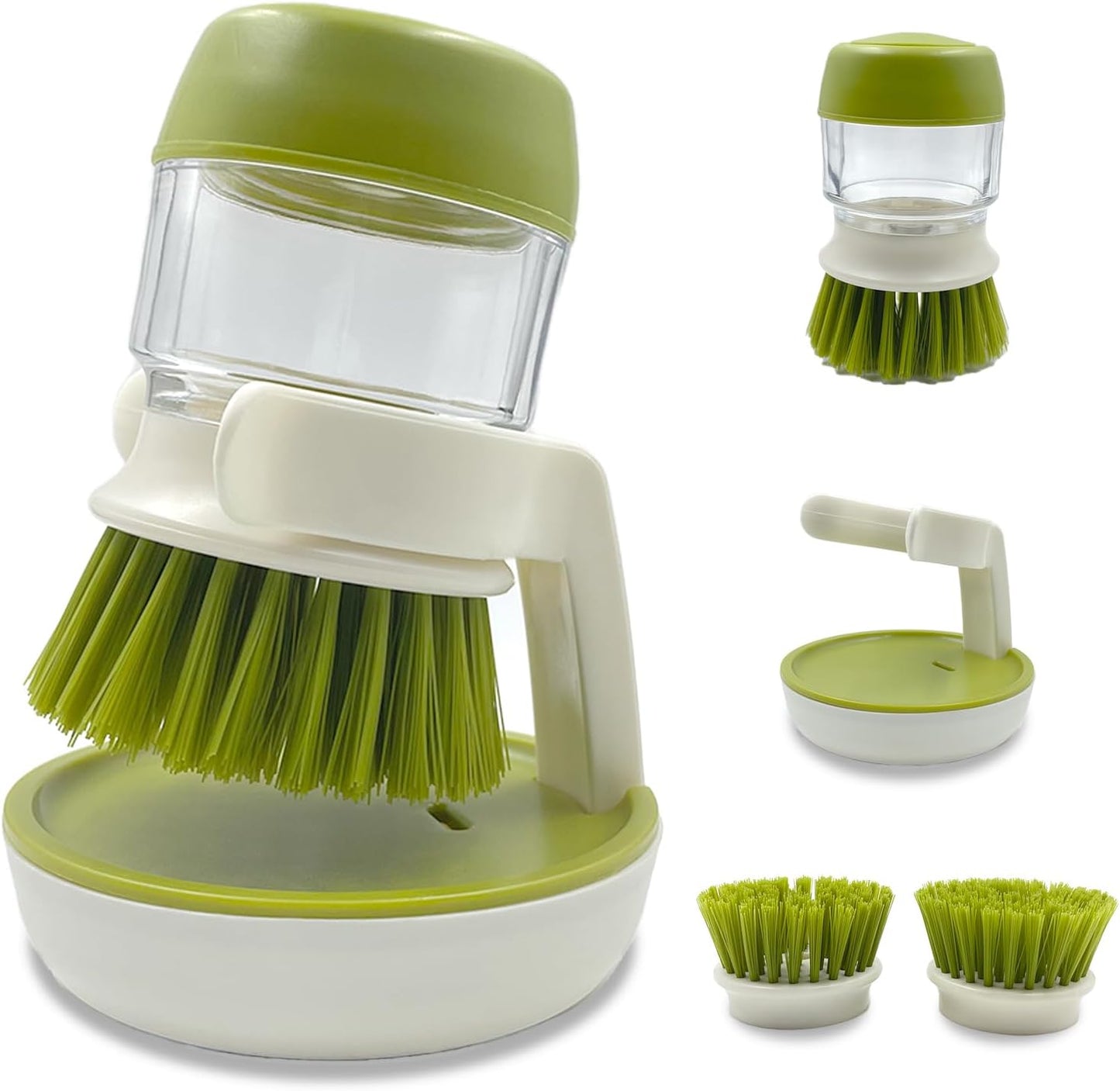 Compact Soap Dispenser Brush Set– Efficient, Ergonomic, and Easy to Use