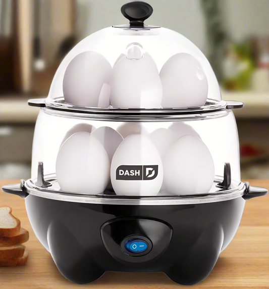 Deluxe Rapid Egg Cooker – 12 Capacity, Auto Shut-Off, for Eggs & More