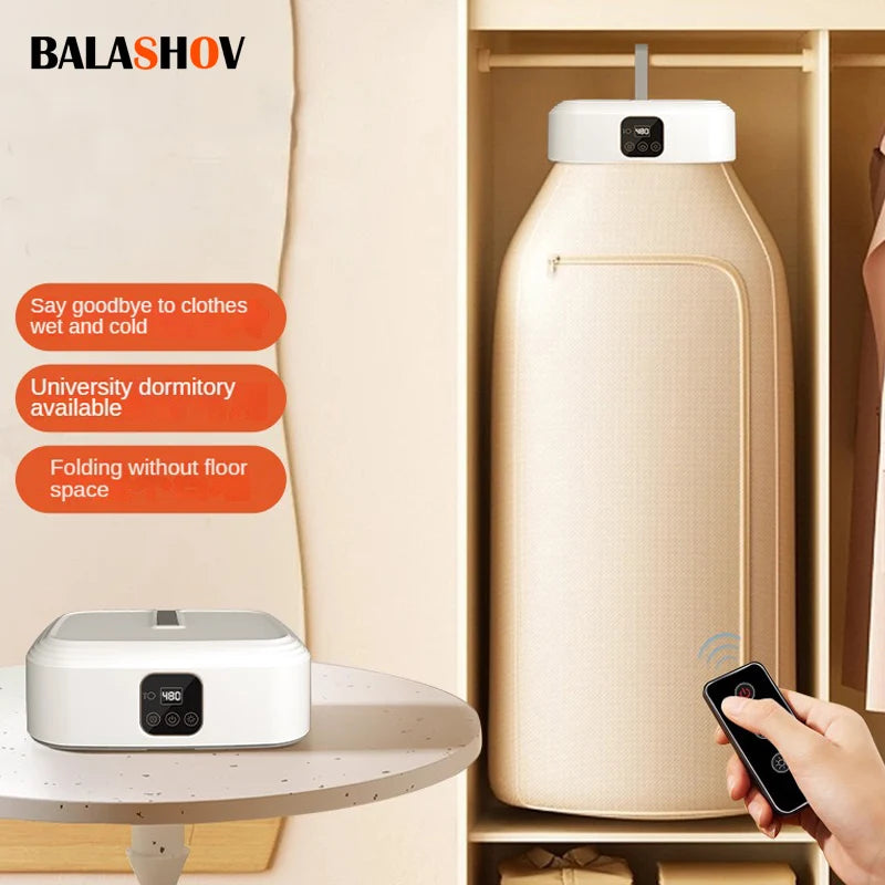 Remote Controlled Multifunctional Dryer Machine Warm Air Dryer For Clothes.