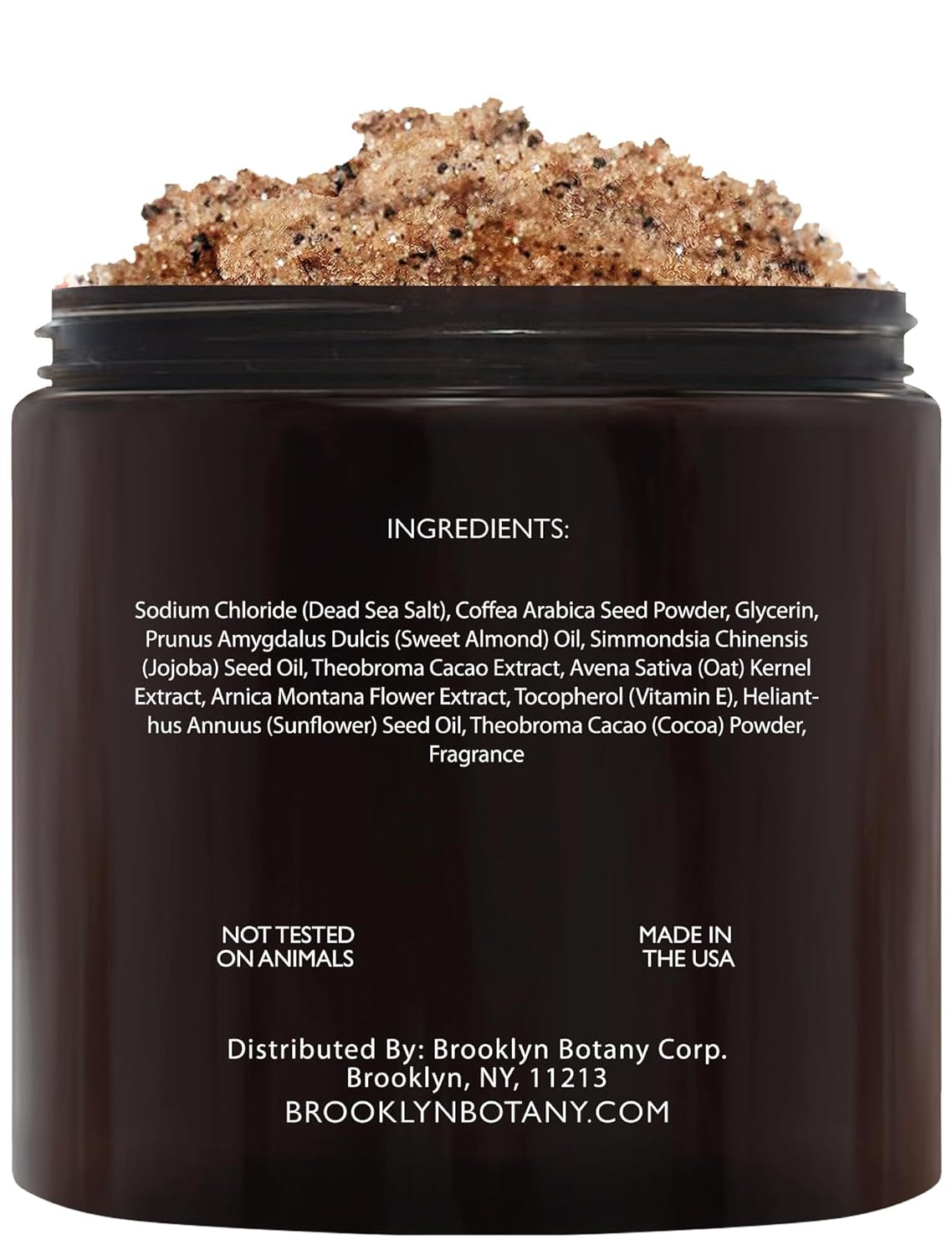 Dead Sea Salt and Arabica Coffee Body Scrub 10 Oz - Moisturizing and Exfoliating Body, Face, Hand, Foot Scrub - Fights Stretch Marks, Fine Lines, Wrinkles - Great Gifts for Women & Men