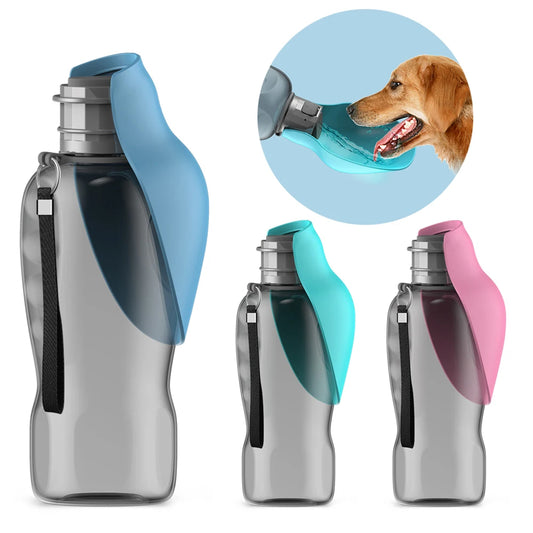 800ml Portable Dog Water Bottle – Travel-Friendly Hydration for Dogs and Cats