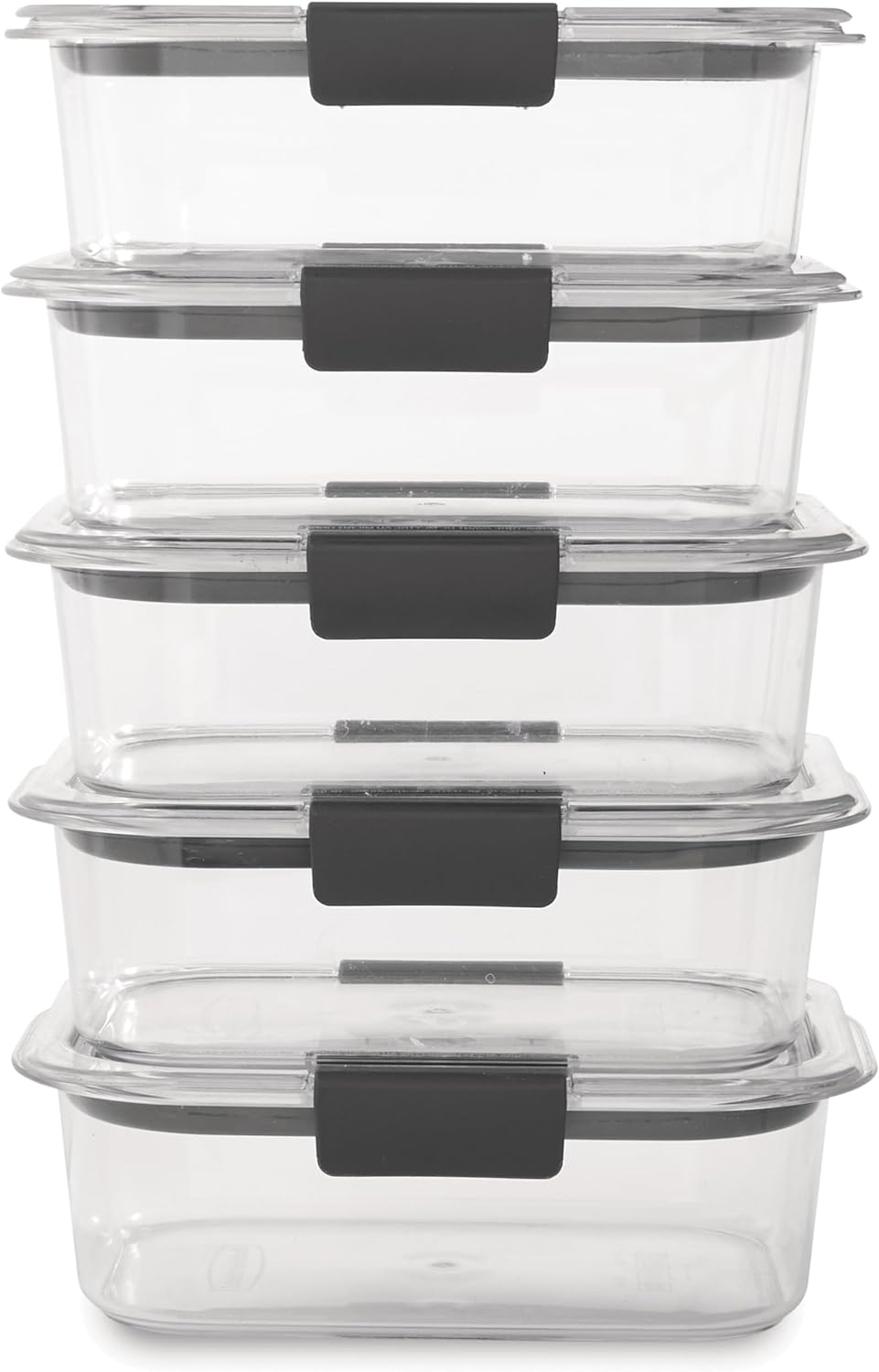 Food Storage Containers, BPA Free, Airtight Lids, Ideal for Lunch, Meal Prep & Leftovers, Set of 5 (3.2 Cup)