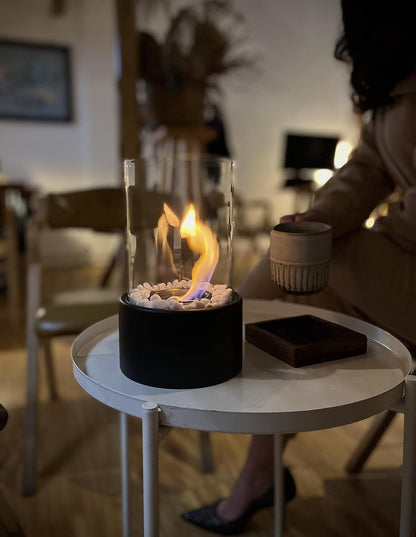 Portable Tabletop Fireplace – Ventless Smokeless Cozy Decor