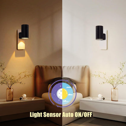 Night Light Plug into Wall, Dimmable Dusk to Dawn Sensor Led Night Light,Adjustable Brightness and Color Nightlight for Hallway, Bedroom, Kids Room, Kitchen, Garage, Stairway