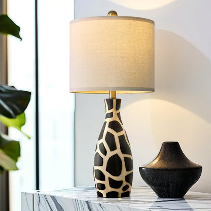 26-Inch Modern Ceramic Table Lamp – Stylish Bedside Lamp for Bedroom, Living Room, and Home Decor