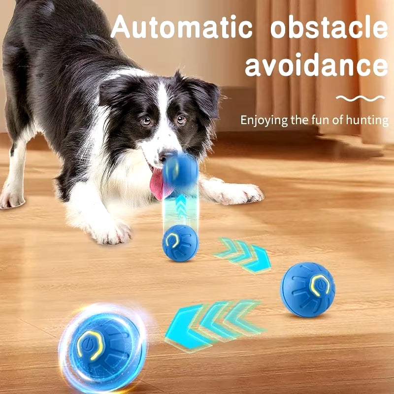 Smart Interactive Dog Toy Ball – USB-Powered Moving & Bouncing Fun for Dogs & Cats