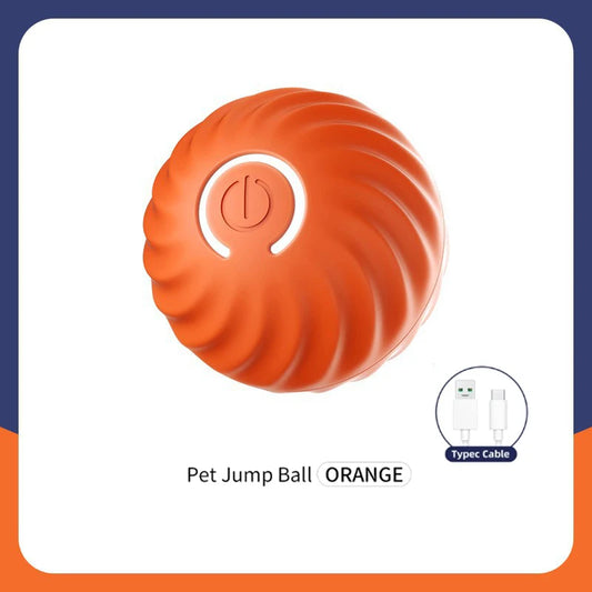 Smart Interactive Dog Toy Ball – USB-Powered Moving & Bouncing Fun for Dogs & Cats