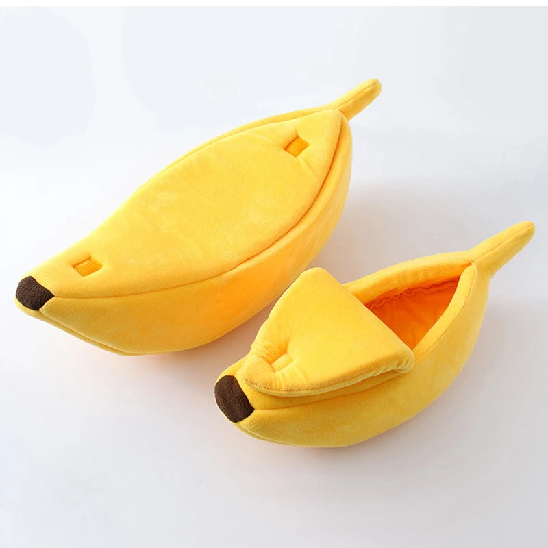 Adorable Banana Cat Bed – Cozy, Durable, and Perfect for Cats & Small Dogs!