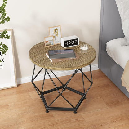 Modern Nesting Coffee Table Set of 2 – Versatile Round Side Tables