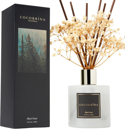 Luxury Oil Diffuser Set with Preserved Flowers – 6.7Oz Fragrance for Bedroom, Bathroom, and Home Decor