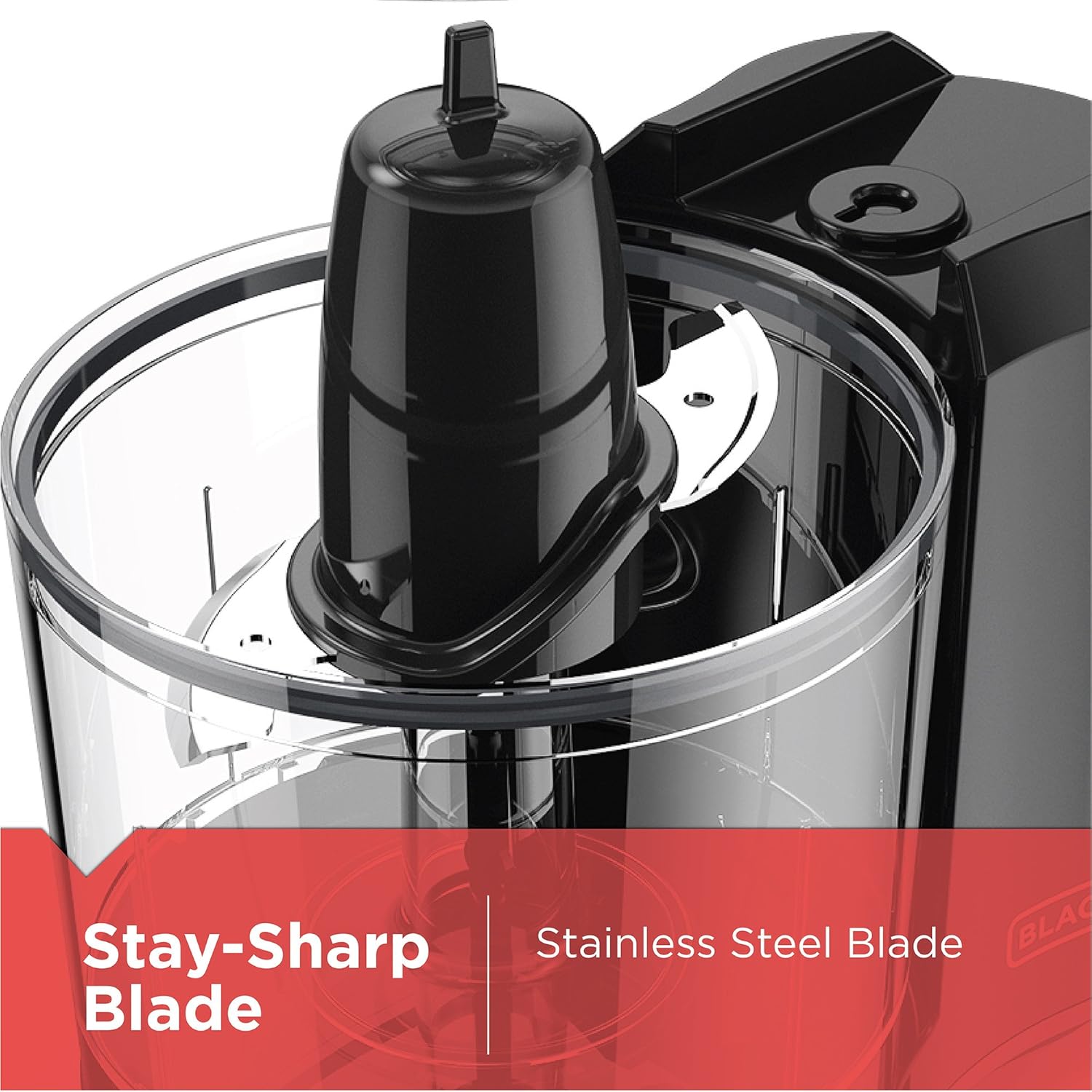 1.5-Cup Electric Food Chopper, One Touch Pulse, 150W Motor, Stay-Sharp Blade, Dishwasher Safe