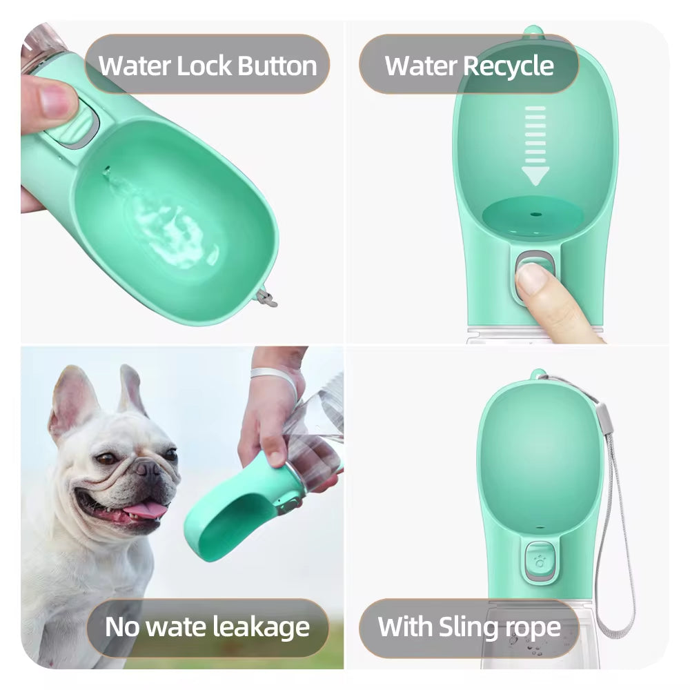 Portable Dog Water Bottle – Leakproof Outdoor Drinking Solution for Small & Large Pets