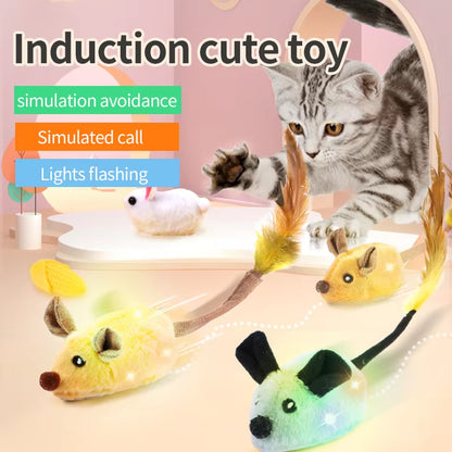 Smart Electric Running Mouse Toy – Interactive Moving Cat Teaser for Endless Fun