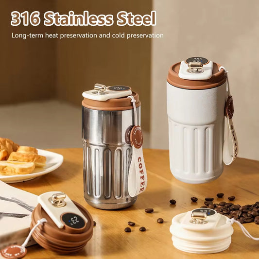 Smart  Stainless Steel Thermos With LED Temperature Display 