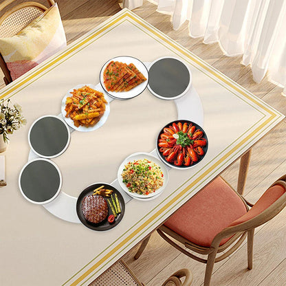 Expandable Non-Skid Lazy Susan Rotating Dining Table Tray – Heat-Resistant, Easy to Assemble, Perfect for Gatherings