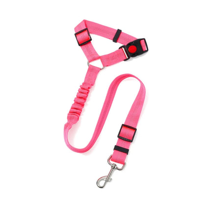 Reflective Dog Car Seat Belt Leash – Elastic Buffer for Safety and Comfort