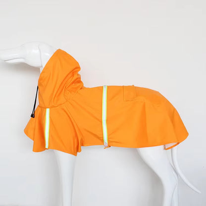 Dog Hooded Raincoat S/M/L – Waterproof, Reflective, and Windproof Cloak for Pets