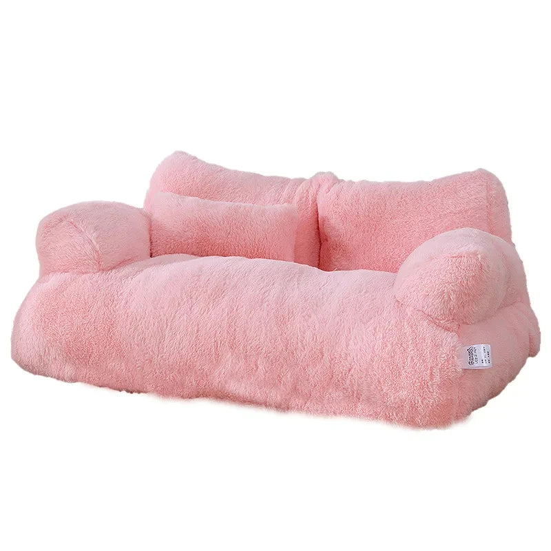 Luxury Cat Bed Sofa – Warm & Cozy Plush Nest for Cats and Small Dogs