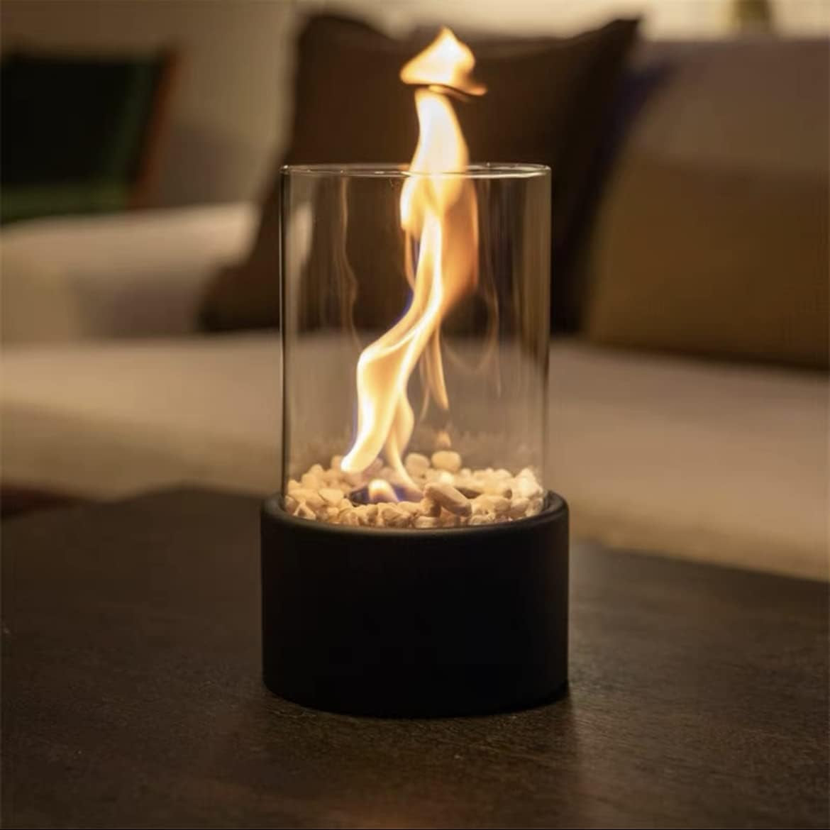 Portable Tabletop Fireplace – Ventless Smokeless Cozy Decor