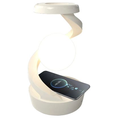 3D Levitating Ball Lamp – RGB Floating LED Night Light with Wireless Charger and Gesture Control