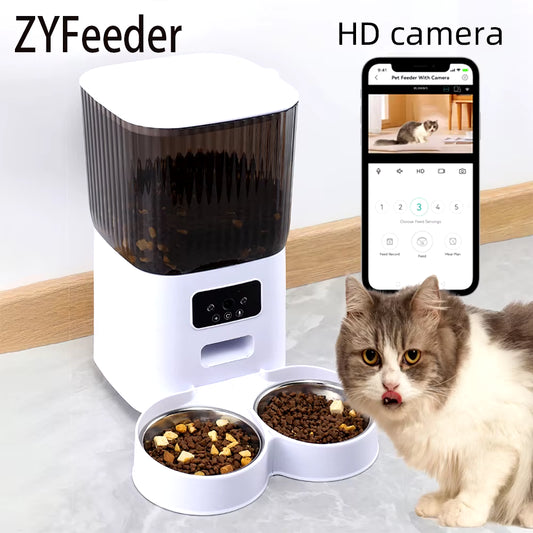 5L Smart Pet Feeder with Camera – Automatic Food Dispenser for Cats and Dogs